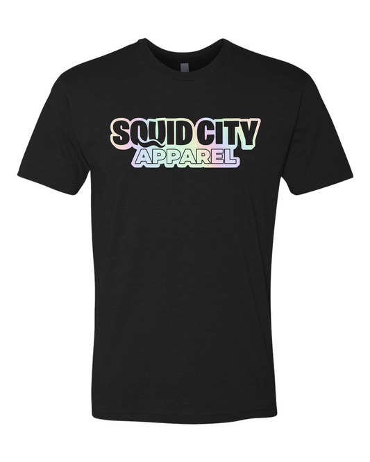 Adult Short Sleeve Holographic Squid City Tee