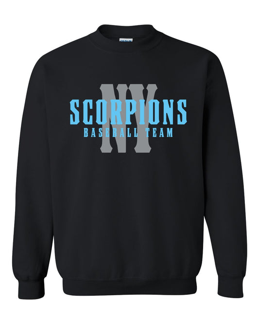 Adult Unisex NY Scorpion's Crew Neck Full Front Sweatshirt