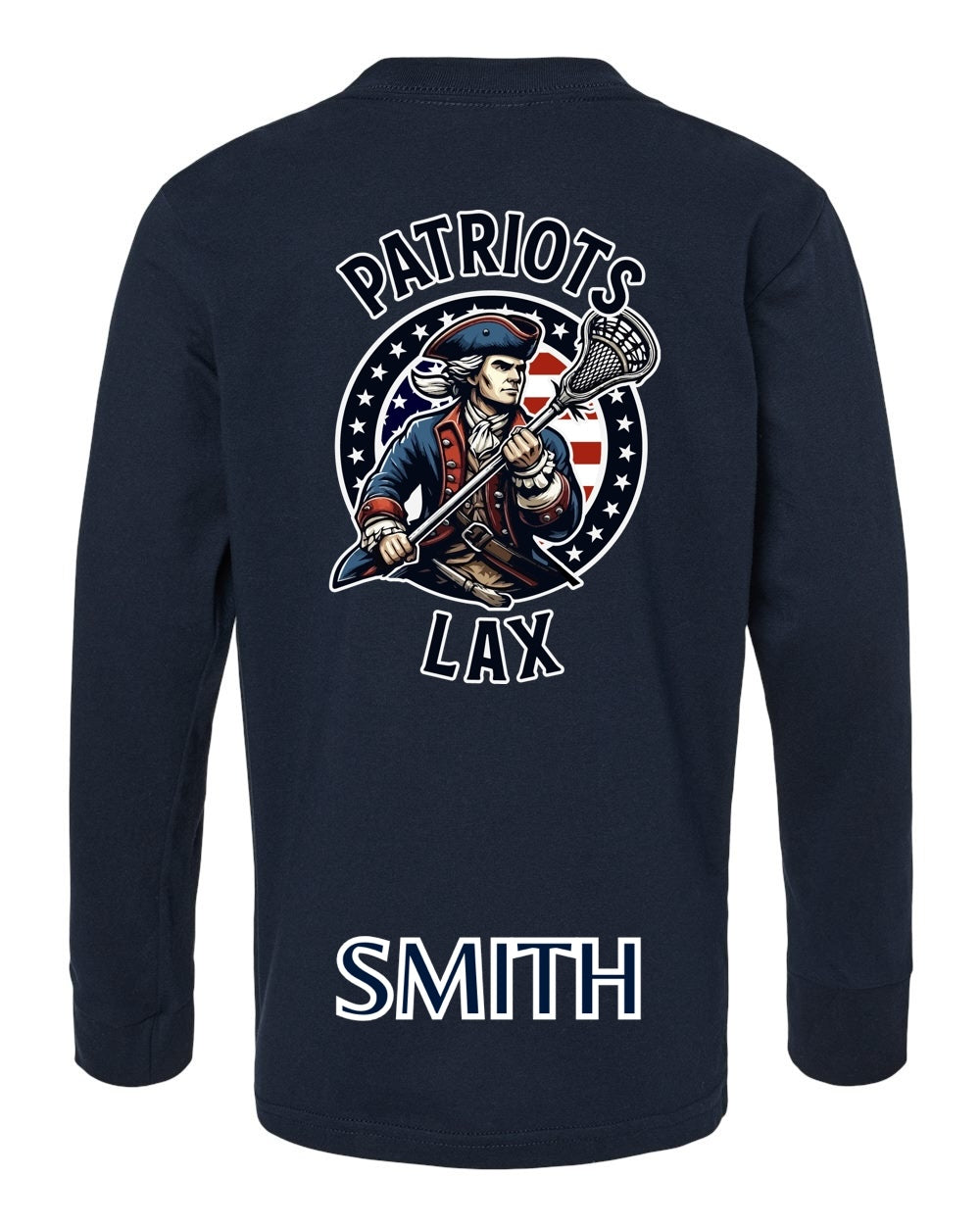 Adult Patriots LAX Long Sleeve Tee with Name