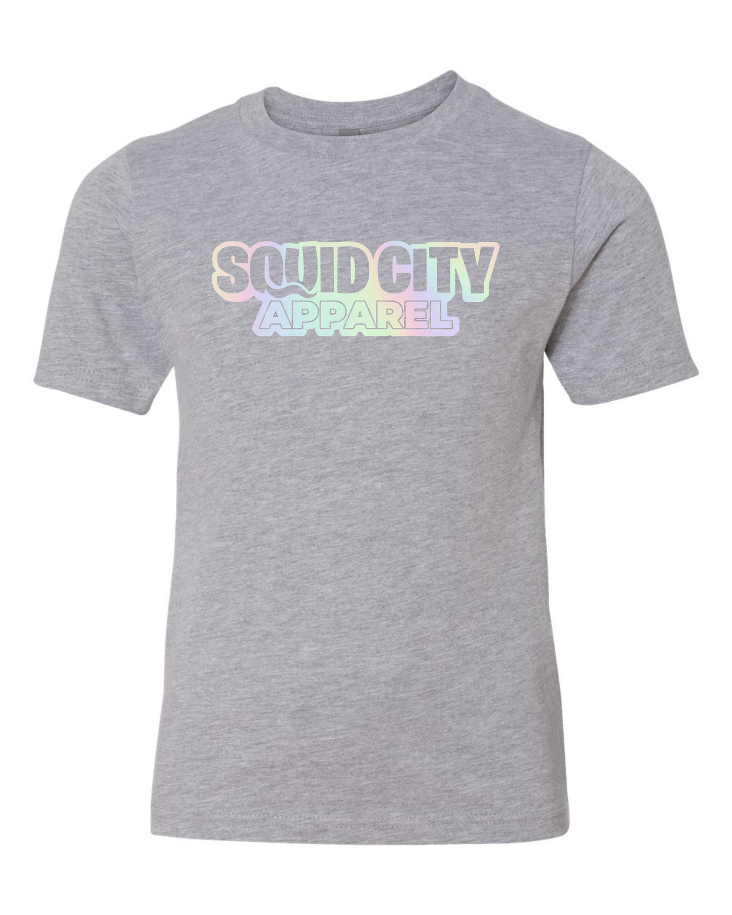 Youth Squid City Holographic Logo Tee