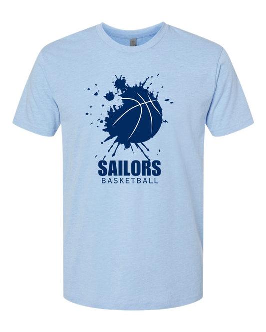 Adult Oceanside Sailor Splash Basketball Tee