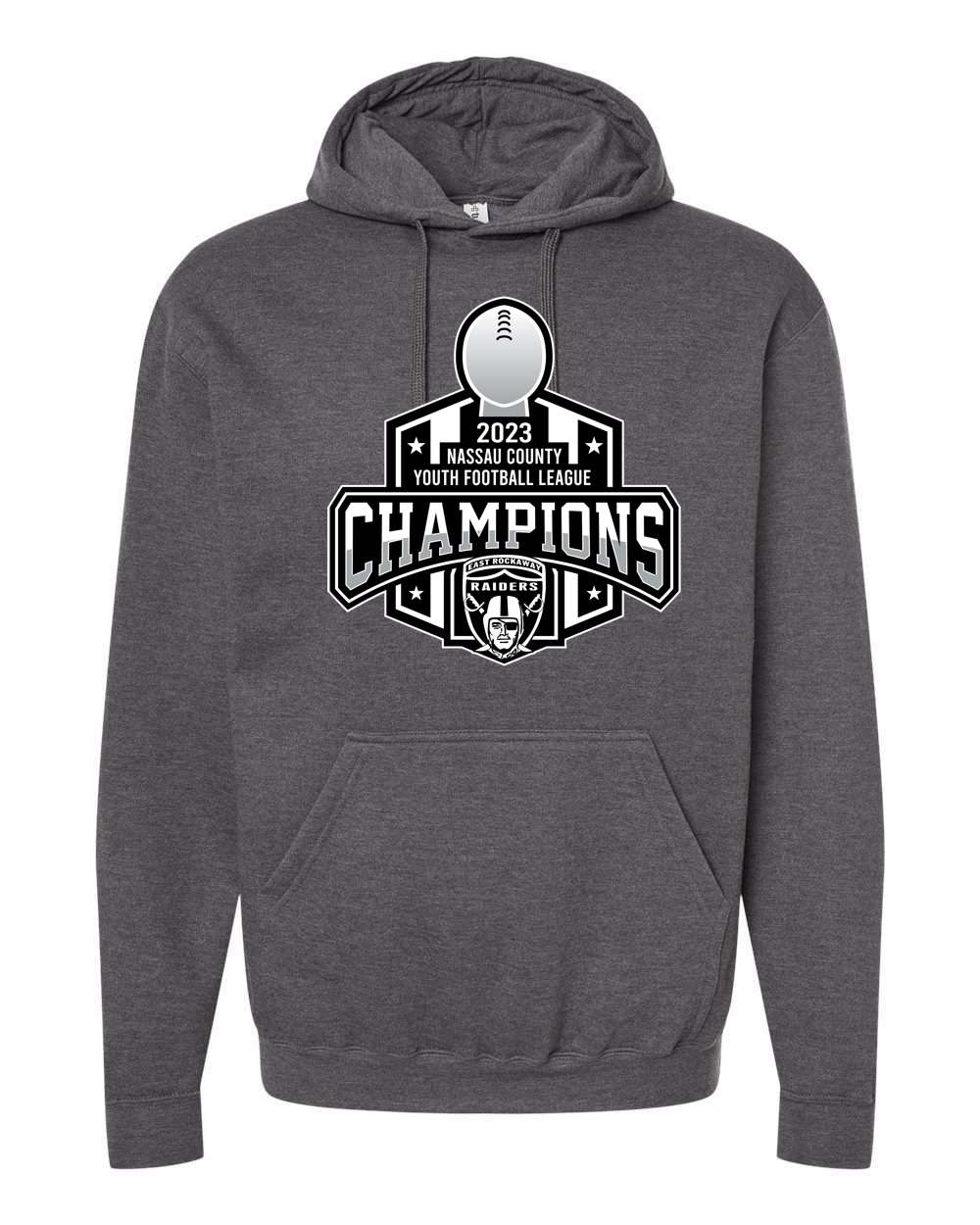 Adult 2023 East Rockaway Raiders Championship Hoodie