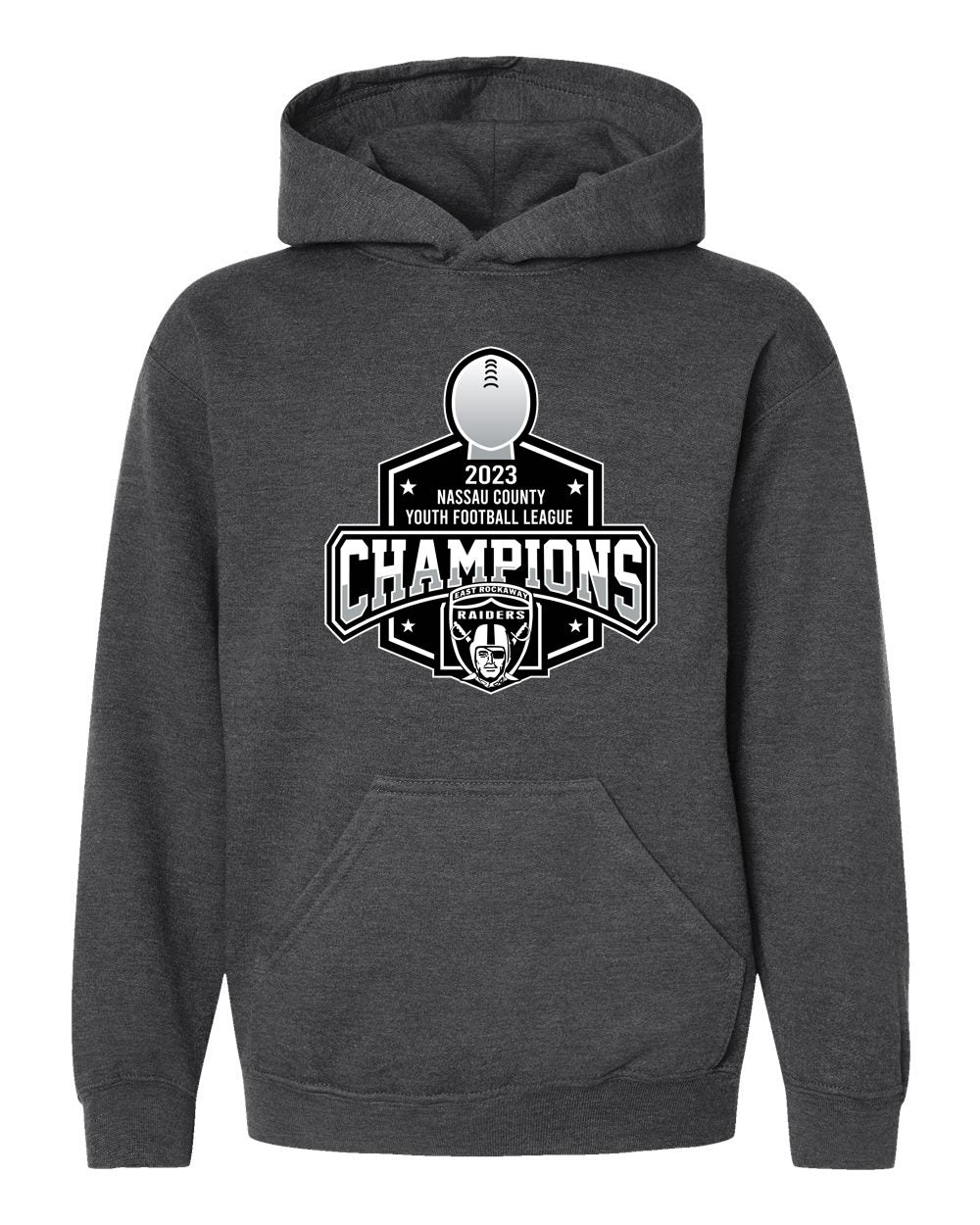 Youth 2023 East Rockaway Raiders Championship Hoodie